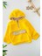 Kanguru Cep Detaylı Kapüşonlu Unisex Çocuk polar sweat - Sarı 1