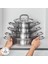 Power Steel 316+ 3ply Spirit Indüksiyon Tabanlı 8 Parça Çelik Tencere Seti 7