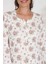 %100 Pamuk Uzun Kol Kadın Pijama Takımı 98290 5