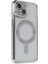 iPhone 14 Kılıf Joke Simli Magneticsafe Kılıf - Gümüş - A3094-2381 1