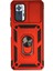Xiaomi Redmi Note 10 Pro Kılıf Pars Lens Yüzüklü Silikon - Kırmızı - A4902-5425 1