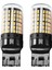 4pcs Süper Parlak Kanbus T20 7440 W21W WY21W 144-SMD Ters Işık Dönüşü Sinyal Ampulleri Siyah Kabuk (Sarı Işık) (Yurt Dışından) 5