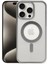 iPhone 15 Pro Max Kılıf Erozi Magsafe Kapak - Gümüş - A6307-8746 1