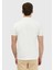 Ekru Düz Polo Yaka %100 Pamuk T-Shirt 5