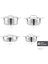 Power Steel 316+ 3ply Apollo Indüksiyon Tabanlı 8 Parça Çelik Tencere Seti 2