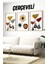 Dekorize Mdf Tablo Seti 3 Parça 3 Mm- Çerçeveli Tablo Seti Salon Oturma Odası Için Duvar Dekoru 3044 23 x 32 1