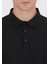 Siyah Düz Polo Yaka T-Shirt 4