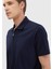 Lacivert Jakarlı Polo Yaka %100 Pamuk T-Shirt 4