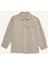 Erkek Çocuk Oversize Geniş Kalıp Polo Yaka Uzun Kollu Gömlek G3621A825AU 7