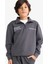 Erkek Çocuk 2'li Takım Baskılı Yarım Fermuarlı Sweatshirt Eşofman Altı G3825A825AU 3