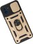Samsung Galaxy A03 Kılıf Pars Lens Yüzüklü Silikon - Gold - A5227-4988 3