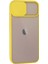 iPhone 13 Kılıf Palm Buzlu Kamera Sürgülü Silikon - Sarı - A5590-7369 2