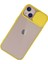 iPhone 13 Kılıf Palm Buzlu Kamera Sürgülü Silikon - Sarı - A5590-7369 3