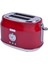 Gem Retro 2 Dilim Ekmek Kızartma Makinesi – 815 W, Paslanmaz Çelik Gövde | Kırmızı 3