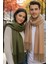 Unisex Yumuşak Dokulu Püsküllü Kışlık Buklet Atkı Şal 2'li Set 1