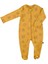 Zip Organik Pamuk Patikli Uyku Tulumu-Safran Sarı 1