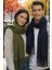 Unisex Yumuşak Dokulu Püsküllü Kışlık Buklet Atkı Şal 2'li Set 1