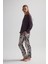 Kadın Modal Iki Iplik Uzun Reglan Kollu Pijama Takımı 2