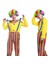 Palyaço Kostümü Tulum ve Peruk - Standart Beden - Doğum Günü - Clown, Costplay 1