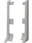 Linela Pvc Süpürgelik Gri - LNL414 Bitiş Kapağı Aksesuarı (1 Paket - 2 Adet) 2