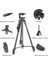 Telefon ve Fotoğraf Makinesi Takılabilen Bluetooth Kumandalı 138 cm Taşıma Çantalı Tripod 4