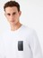 Beyaz Erkek Sweatshirt LF2041111 4