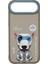 iPhone 17 Air Uyumlu Gözlük Fermuar Border Köpek Detaylı Nakış Işlemeli Kabartma Cool Cute Kılıf 1