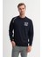 Dynamic Regular Fit Mevsimlik 3 Iplik Lacivert Erkek Sweatshirt 53320 1