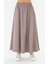Gabardin Uzun Kloş Etek Gri 3
