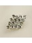 Depomix Zikzak Taşlı Broş-Gümüş Rengi 2