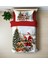 Yılbaşı Noel Baba Temalı Tek Kişilik Nevresim Takımı 2