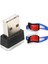 3 Pcs Araç Aksesuarları 1 Pcs Mini Taşınabilir Mini USB LED Araç Işığı ve 2 Pcs Direksiyon Simidi Vardiya Kürek Mavisi (Yurt Dışından) 1