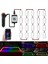 Rgb Flama Araba Ön Cam LED Iç Ortam Işığı Müzik Ritim Flaş Neon Otomatik Arka Cam Atmosfer Lambası (Yurt Dışından) 2