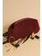 Bordo Süet Deri Portföy Clutch Çanta 5