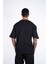 Erkek Kısa Kollu Siyah Renkli, Baskılı, Dokuma Regular Fit T-Shirt 4