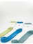6’lı Unisex Beyaz - Renkli Tenis Çorabı. Yüksek Kaliteli Pamuklu Spor ve Günlük Kullanım Çorabı 5