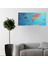 Renkli atlas Dünya haritası Manyetik Yapıştırıcı Gerektirmeyen Duvar Stickerı 118 cm * 56 cm 3