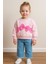 Laura Baby Kız Bebek/çocuk Fiyonklu ve Kot Pantolonlu Pembe Takım 1
