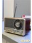 Gümüş Retro & Vintage Nostaljik Radyo Bluetootlu Fenerli Mini Kibar Fm Radyo - Bluetooth Hoparlör (Videolu Ürün) 7