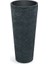 Tubra Slim Plastik Saksı Koyu Granit 1