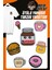 Ütü ile Yapışan Dokuma Arma Seti Patch Yama Coffee, Donut, Nutella, Hamburger Modeli 1