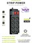 4000W, 16A, Akım Korumalı Priz 8xpriz, 3xusb, 2mt Kablo, Çoklayıcı 1