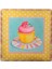 Decotown Duvar Panosu 40*40 Cup Cake Muffin Motifli Duvar Süsü 1