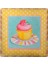 Decotown Duvar Panosu 40*40 Cup Cake Muffin Motifli Duvar Süsü 4