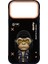 iPhone 17 Pro Uyumlu 3D Gözlük Fermuar Gorilla Detaylı Nakış Işlemeli Kabartmalı Cool Cute Kılıf 1