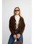 Tüylü Triko Bomber Acı Kahve 1