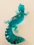 El Yapımı Epoksi Timsah Figürü & Renkli Deniz Kabuklu Turkuaz 3