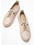 Yumuşak Tabanlı Kadın Ayakkabı Bej Beyaz 5