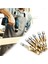 6pcs Yüksek Hızlı Çelik 4341 Titanyum Kaplama Kompozit Musluk Matkap ve Tap Entegre Makine Tap Aç ve Pap Tool Set (Yurt Dışından) 4