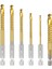 6pcs Titanyum Kaplamalı Hss Twist Matkap Bitler 3-8mm Hex Shank Tutuklu Kesme Matkap Bitsi Spiral Testere Matkap Bit (Yurt Dışından) 1